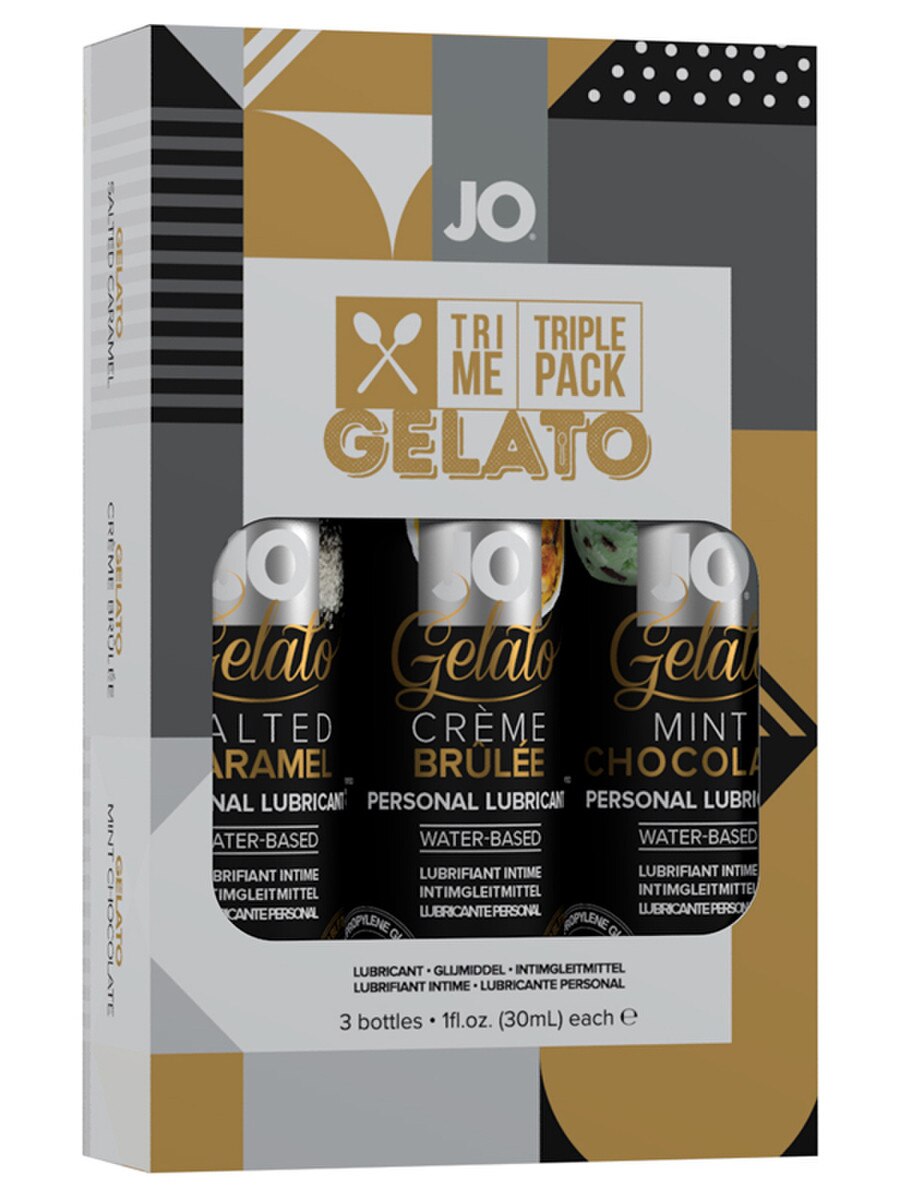 JO TRI-ME Triple Pack Flavoured Lubricants - Gelato - 30ml x 3 - Sensual Sins