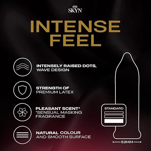 
                  
                    Skyn Intense Feel Soft Non-Latex Condoms 10 Pack - Sensual Sins
                  
                
