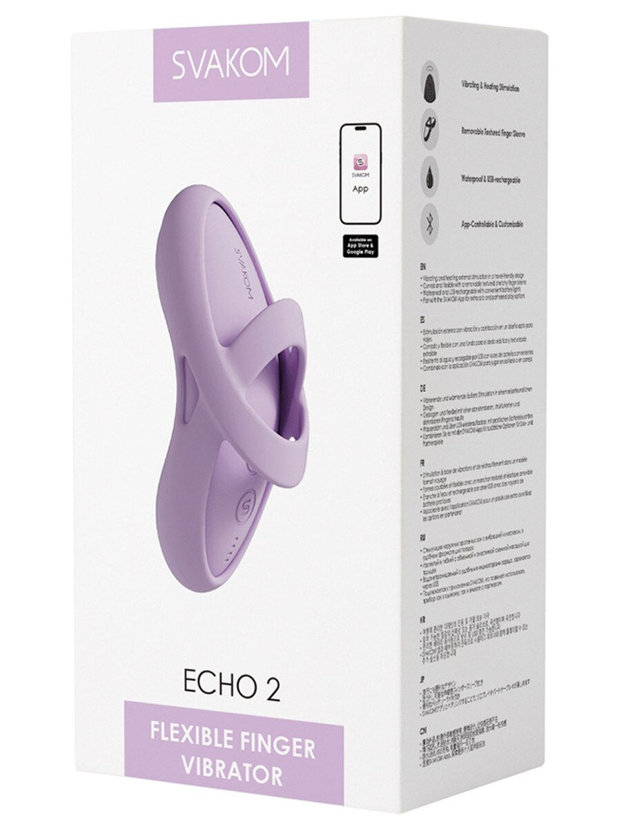 
                  
                    Svakom Echo 2 Flexible Finger Vibrator App control - Sensual Sins
                  
                