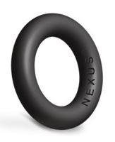 Enduro Plus Thick Silicone Super Stretchy Cock Ring - Black