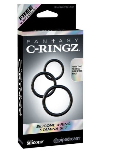 
                  
                    Fantasy C-Ringz Silicone 3-Ring Stamina Set
                  
                