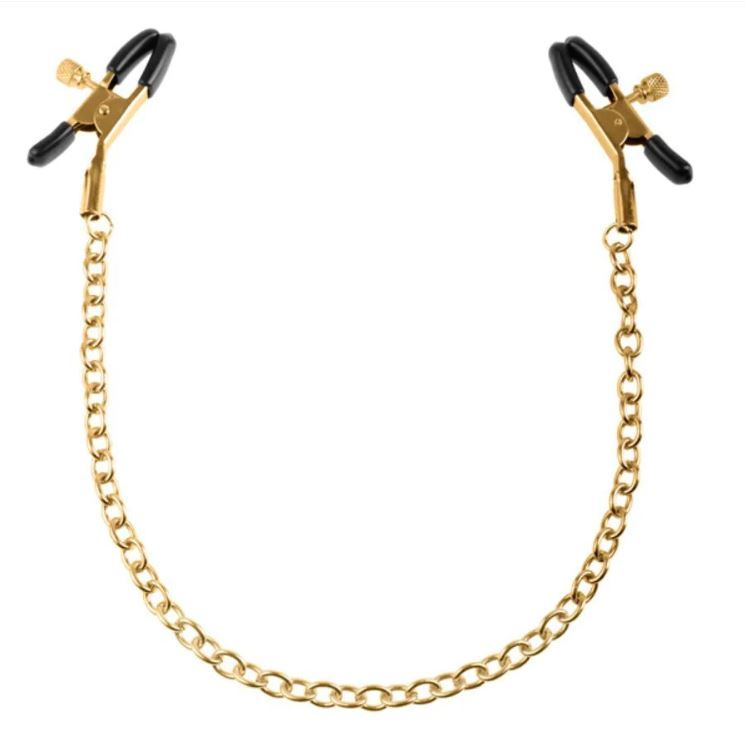
                  
                    Fetish Fantasy Gold Chain Nipple Clamps Gold
                  
                