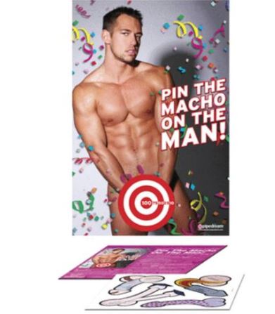 Pin The Macho on The Man Game - Hens Party