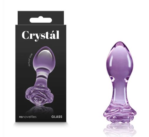 
                  
                    Crystal Rose - 9 cm Glass Butt Plug
                  
                