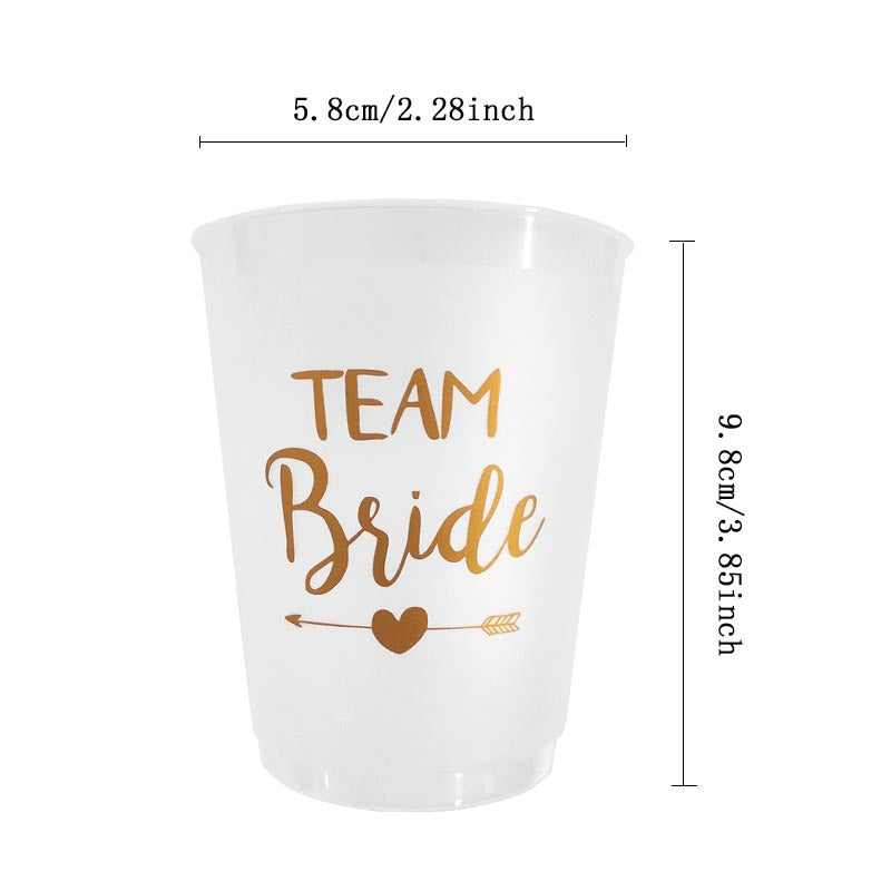 
                  
                    Team Bride Plastic Cup set
                  
                