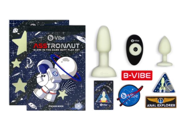 
                  
                    B-VIBE Asstronaut GLOW-IN-THE-DARK Butt Play Set
                  
                